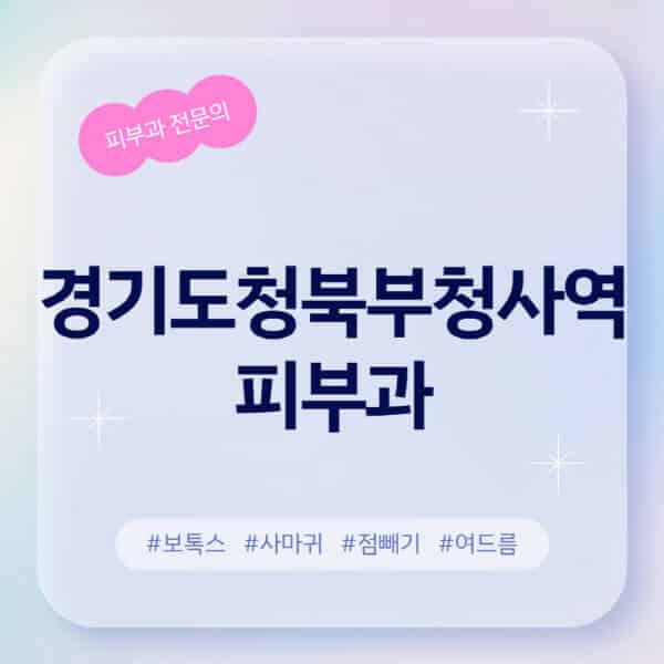 경기도청북부청사역-피부과-추천-후기-좋고-친절한-곳-근처-유명한-피부과-전문의-병원-찾기-여드름-레이저-제모-점빼기-보톡스-아토피-무좀-사마귀