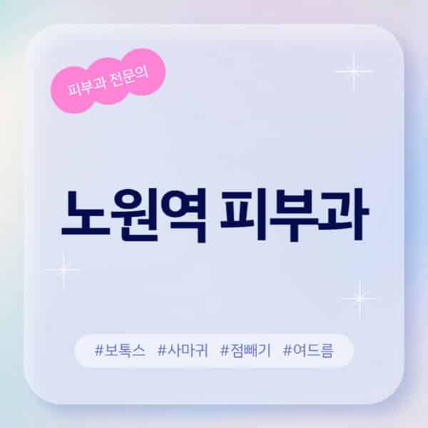 노원역-피부과-추천-후기-좋고-친절한-곳-근처-유명한-피부과-전문의-병원-찾기-여드름-레이저-제모-점빼기-보톡스-아토피-무좀-사마귀