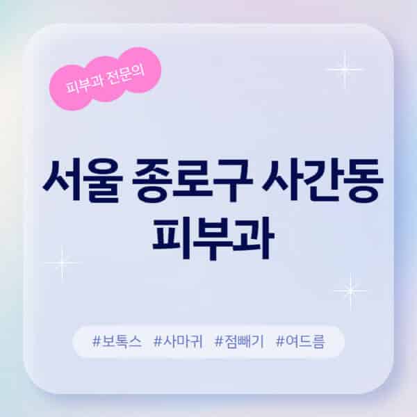 서울 종로구 사간동-피부과-추천-후기-좋고-친절한-곳-근처-유명한-피부과-전문의-병원-찾기-여드름-레이저-제모-점빼기-보톡스-아토피-무좀-사마귀