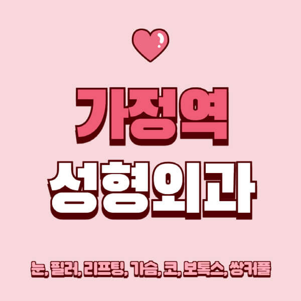 가정역-성형외과-추천-유명한-곳-일요일-전문의-잘하는-곳-눈-필러-리프팅-가슴-코-보톡스-쌍커풀-후기