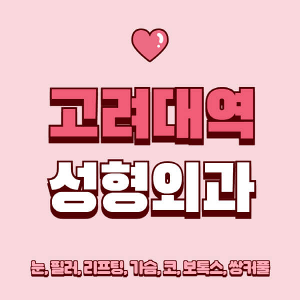 고려대역-성형외과-추천-유명한-곳-일요일-전문의-잘하는-곳-눈-필러-리프팅-가슴-코-보톡스-쌍커풀-후기