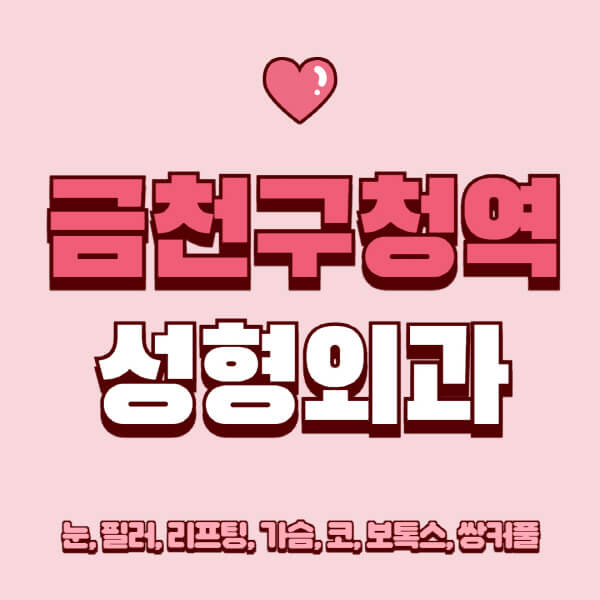 금천구청역-성형외과-추천-유명한-곳-일요일-전문의-잘하는-곳-눈-필러-리프팅-가슴-코-보톡스-쌍커풀-후기