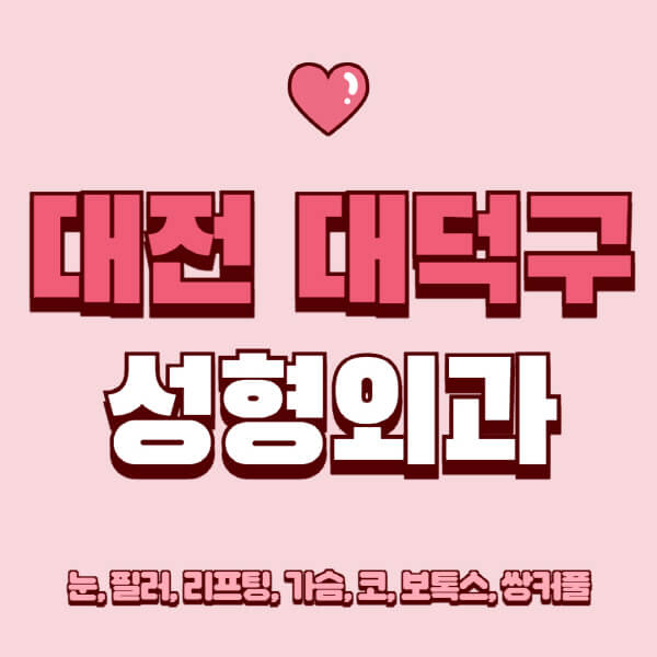 대전 대덕구-성형외과-추천-유명한-곳-일요일-전문의-잘하는-곳-눈-필러-리프팅-가슴-코-보톡스-쌍커풀-후기