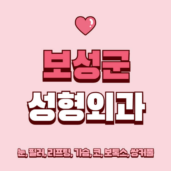 보성군-성형외과-추천-유명한-곳-일요일-전문의-잘하는-곳-눈-필러-리프팅-가슴-코-보톡스-쌍커풀-후기