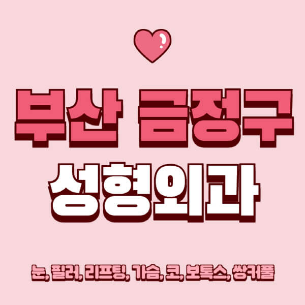 부산 금정구-성형외과-추천-유명한-곳-일요일-전문의-잘하는-곳-눈-필러-리프팅-가슴-코-보톡스-쌍커풀-후기