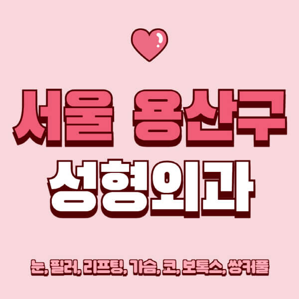 서울 용산구-성형외과-추천-유명한-곳-일요일-전문의-잘하는-곳-눈-필러-리프팅-가슴-코-보톡스-쌍커풀-후기