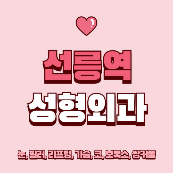 선릉역-성형외과-추천-유명한-곳-일요일-전문의-잘하는-곳-눈-필러-리프팅-가슴-코-보톡스-쌍커풀-후기
