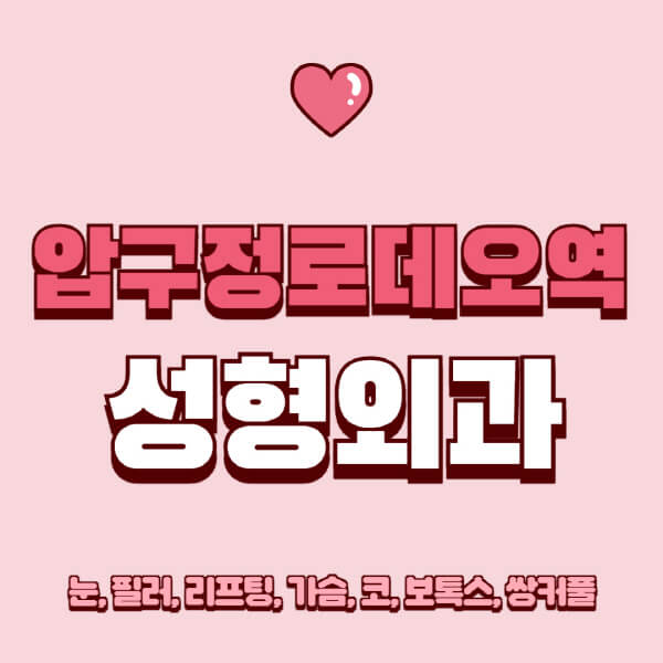 압구정로데오역-성형외과-추천-유명한-곳-일요일-전문의-잘하는-곳-눈-필러-리프팅-가슴-코-보톡스-쌍커풀-후기