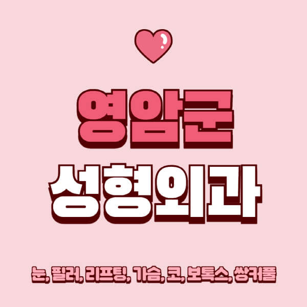 영암군-성형외과-추천-유명한-곳-일요일-전문의-잘하는-곳-눈-필러-리프팅-가슴-코-보톡스-쌍커풀-후기