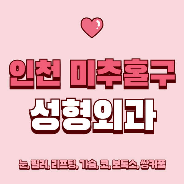 인천 미추홀구-성형외과-추천-유명한-곳-일요일-전문의-잘하는-곳-눈-필러-리프팅-가슴-코-보톡스-쌍커풀-후기