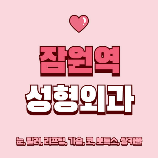 잠원역-성형외과-추천-유명한-곳-일요일-전문의-잘하는-곳-눈-필러-리프팅-가슴-코-보톡스-쌍커풀-후기