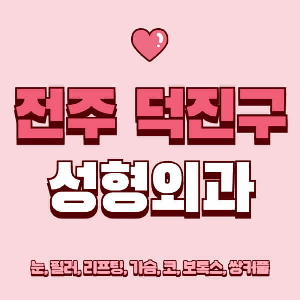 전주 덕진구-성형외과-추천-유명한-곳-일요일-전문의-잘하는-곳-눈-필러-리프팅-가슴-코-보톡스-쌍커풀-후기