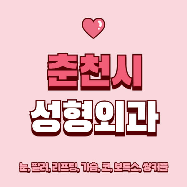 춘천시-성형외과-추천-유명한-곳-일요일-전문의-잘하는-곳-눈-필러-리프팅-가슴-코-보톡스-쌍커풀-후기