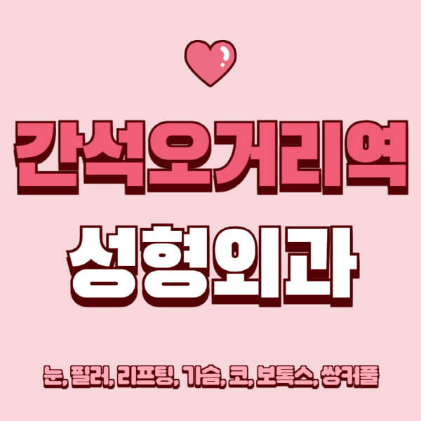 간석오거리역-성형외과-추천-유명한-곳-일요일-전문의-잘하는-곳-눈-필러-리프팅-가슴-코-보톡스-쌍커풀-후기