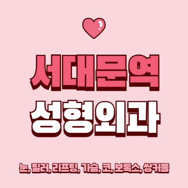서대문역-성형외과-추천-유명한-곳-일요일-전문의-잘하는-곳-눈-필러-리프팅-가슴-코-보톡스-쌍커풀-후기