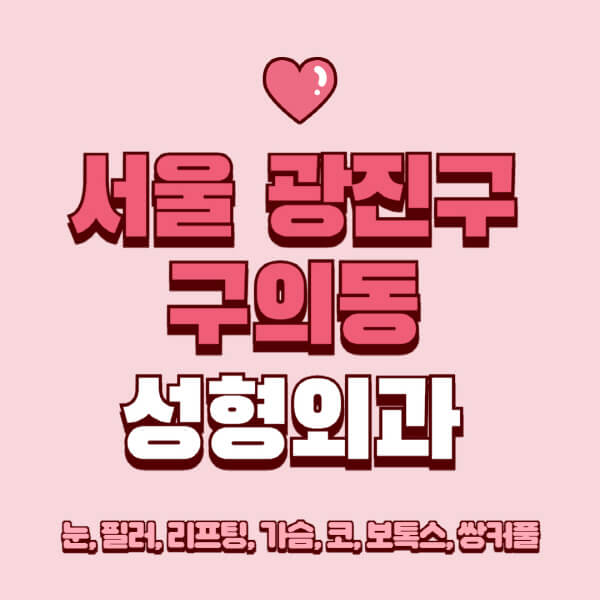 서울 광진구 구의동-성형외과-추천-유명한-곳-일요일-전문의-잘하는-곳-눈-필러-리프팅-가슴-코-보톡스-쌍커풀-후기