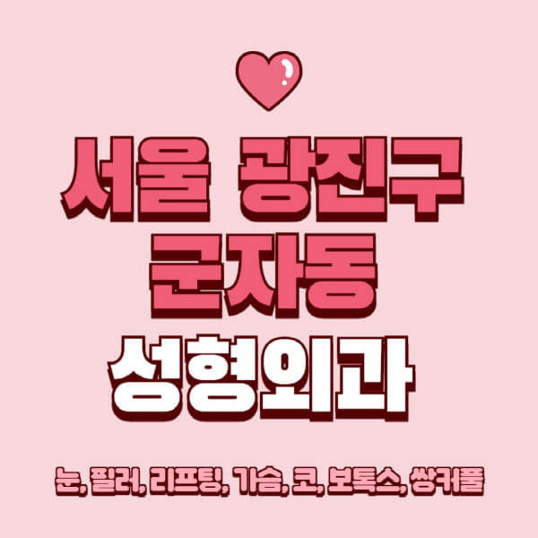 서울 광진구 군자동-성형외과-추천-유명한-곳-일요일-전문의-잘하는-곳-눈-필러-리프팅-가슴-코-보톡스-쌍커풀-후기