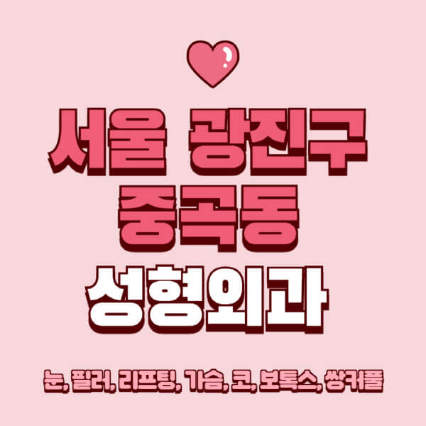 서울 광진구 중곡동-성형외과-추천-유명한-곳-일요일-전문의-잘하는-곳-눈-필러-리프팅-가슴-코-보톡스-쌍커풀-후기