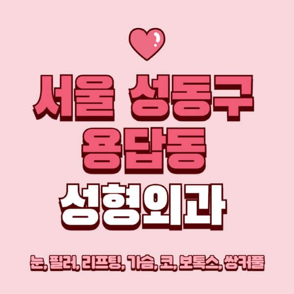 서울 성동구 용답동-성형외과-추천-유명한-곳-일요일-전문의-잘하는-곳-눈-필러-리프팅-가슴-코-보톡스-쌍커풀-후기