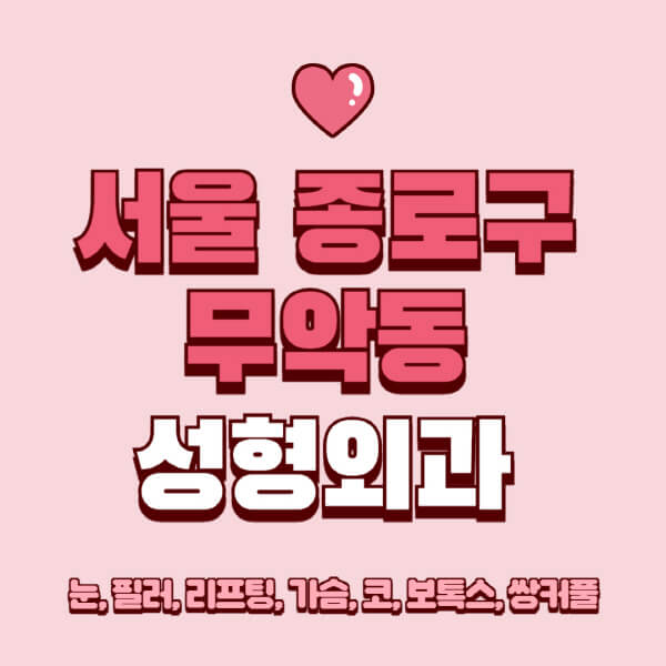 서울 종로구 무악동-성형외과-추천-유명한-곳-일요일-전문의-잘하는-곳-눈-필러-리프팅-가슴-코-보톡스-쌍커풀-후기