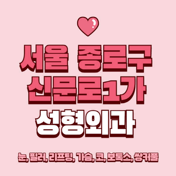 서울 종로구 신문로1가-성형외과-추천-유명한-곳-일요일-전문의-잘하는-곳-눈-필러-리프팅-가슴-코-보톡스-쌍커풀-후기