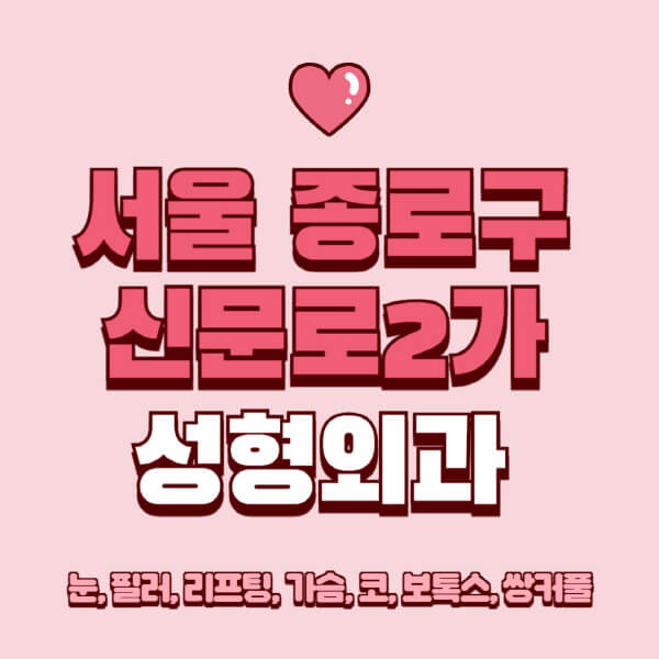 서울 종로구 신문로2가-성형외과-추천-유명한-곳-일요일-전문의-잘하는-곳-눈-필러-리프팅-가슴-코-보톡스-쌍커풀-후기