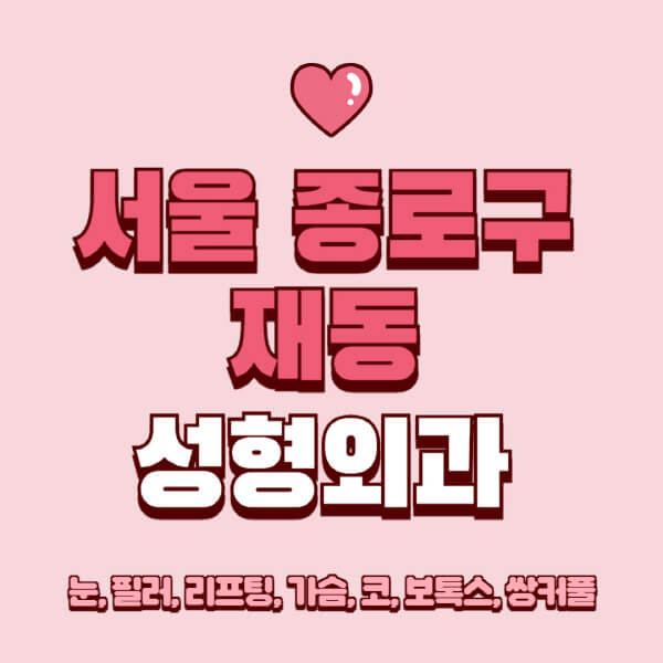 서울 종로구 재동-성형외과-추천-유명한-곳-일요일-전문의-잘하는-곳-눈-필러-리프팅-가슴-코-보톡스-쌍커풀-후기