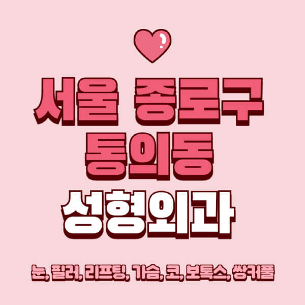 서울 종로구 통의동-성형외과-추천-유명한-곳-일요일-전문의-잘하는-곳-눈-필러-리프팅-가슴-코-보톡스-쌍커풀-후기