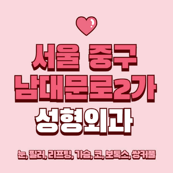 서울 중구 남대문로2가-성형외과-추천-유명한-곳-일요일-전문의-잘하는-곳-눈-필러-리프팅-가슴-코-보톡스-쌍커풀-후기