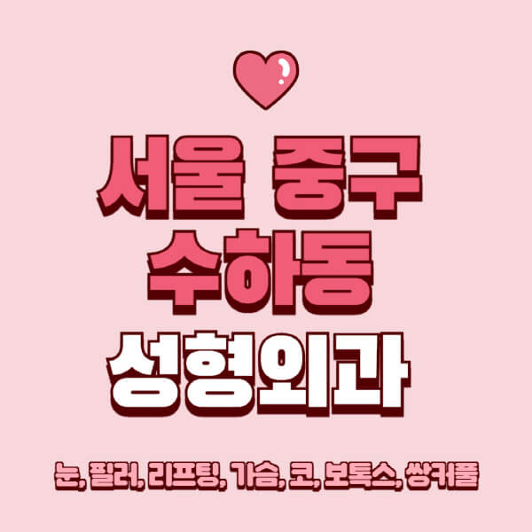 서울 중구 수하동-성형외과-추천-유명한-곳-일요일-전문의-잘하는-곳-눈-필러-리프팅-가슴-코-보톡스-쌍커풀-후기