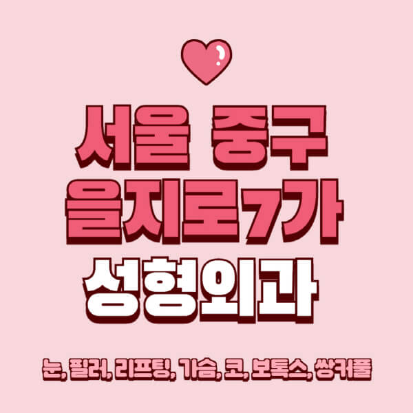 서울 중구 을지로7가-성형외과-추천-유명한-곳-일요일-전문의-잘하는-곳-눈-필러-리프팅-가슴-코-보톡스-쌍커풀-후기