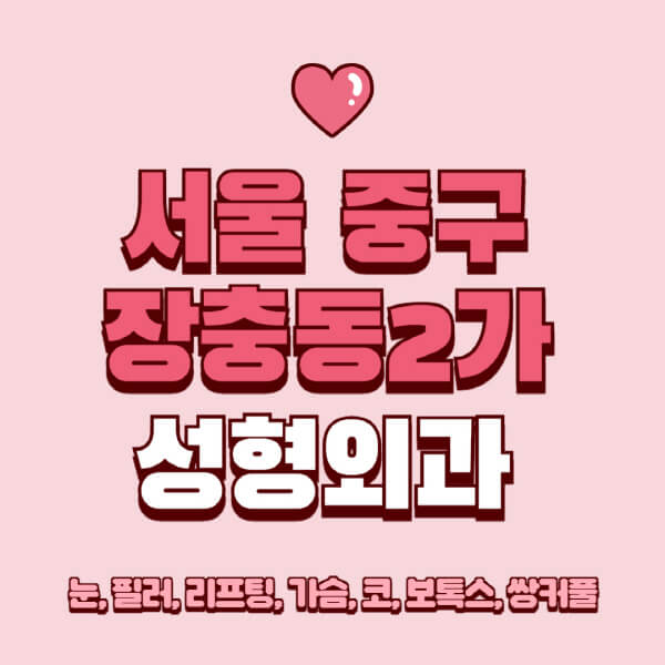 서울 중구 장충동2가-성형외과-추천-유명한-곳-일요일-전문의-잘하는-곳-눈-필러-리프팅-가슴-코-보톡스-쌍커풀-후기
