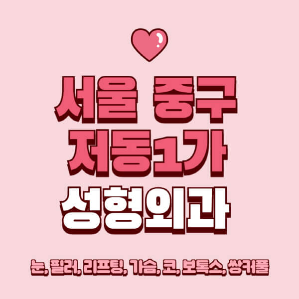 서울 중구 저동1가-성형외과-추천-유명한-곳-일요일-전문의-잘하는-곳-눈-필러-리프팅-가슴-코-보톡스-쌍커풀-후기