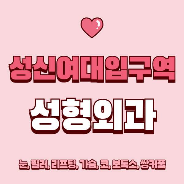 성신여대입구역-성형외과-추천-유명한-곳-일요일-전문의-잘하는-곳-눈-필러-리프팅-가슴-코-보톡스-쌍커풀-후기