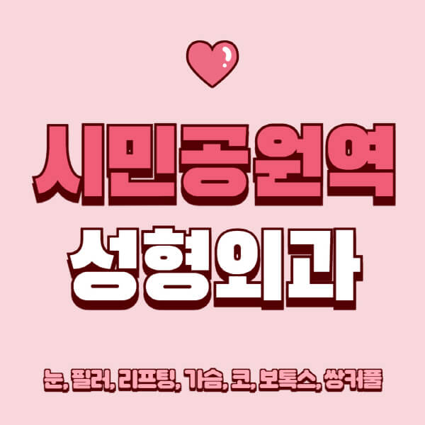 시민공원역-성형외과-추천-유명한-곳-일요일-전문의-잘하는-곳-눈-필러-리프팅-가슴-코-보톡스-쌍커풀-후기