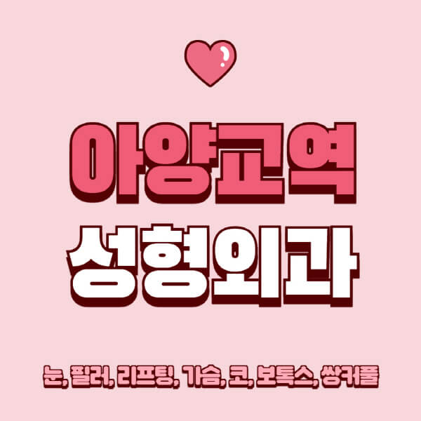 아양교역-성형외과-추천-유명한-곳-일요일-전문의-잘하는-곳-눈-필러-리프팅-가슴-코-보톡스-쌍커풀-후기